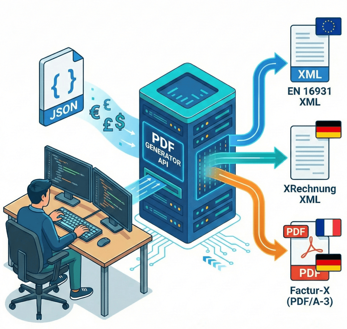 The API-First Way to Generate EU Standard E-Invoices
