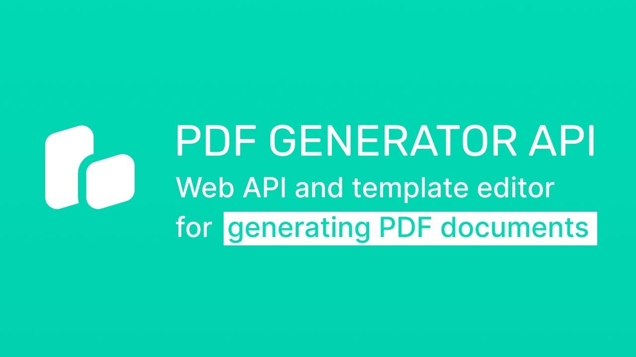 PDF Generator API introduction video